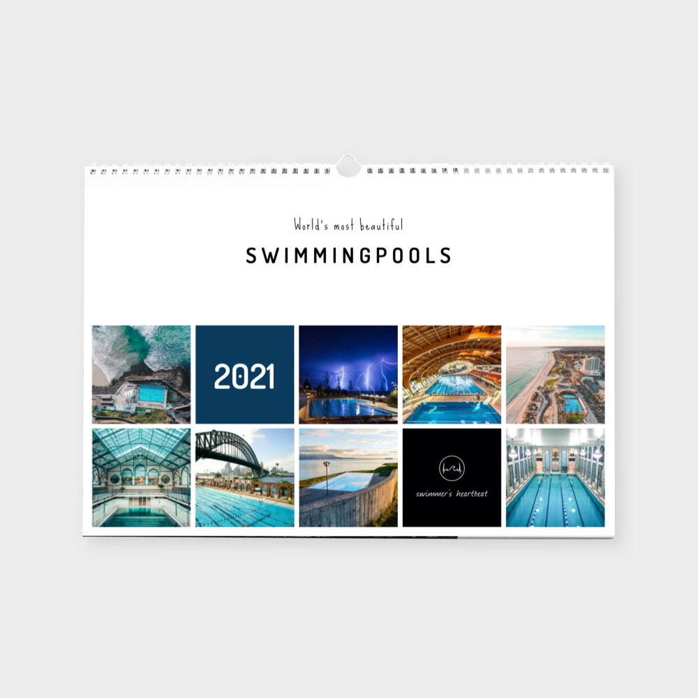 Calendar "Swimming pools 2021" Swimmer's Heartbeat